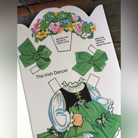 Cathy Dresses Up Press-out Doll and storybook Paper doll 1972 Vtg 70s kid unused - Picture 10 of 10